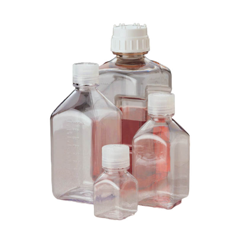 Nalgene 带盖方形瓶，聚碳酸酯材质，容量2000ML